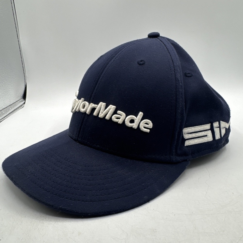 TaylorMade Navy Blue Tour TP5 SIM blue Adjustable Strap Hat Cap EUC